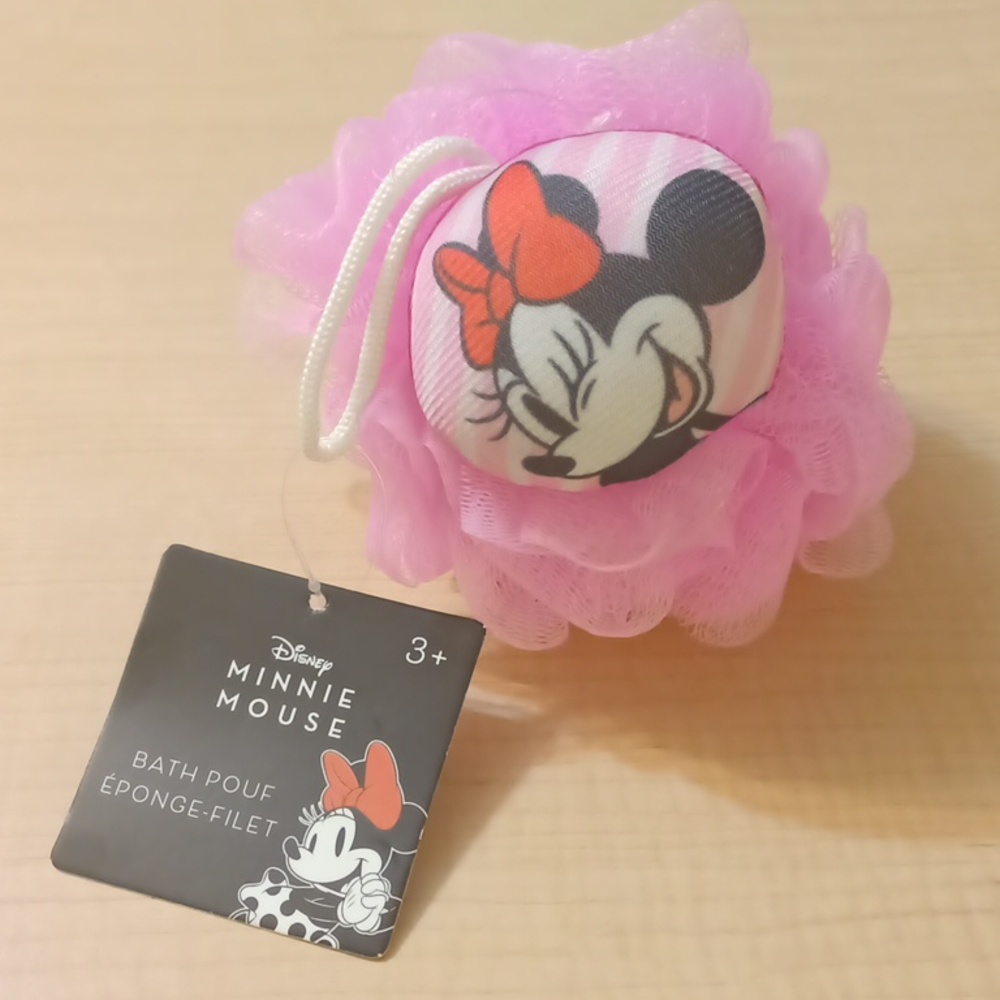 *2/$10* Minnie Mouse Shower Bath Pouf Wash Cloth Sponge